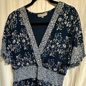 PXL NWOT J Gee Boho flutter midi dress